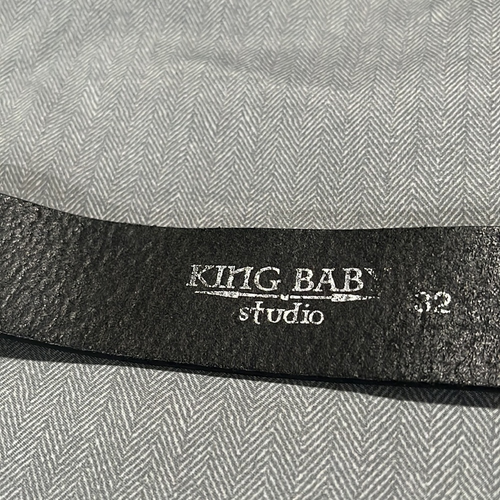 King Baby Studio Leathers Belt Slightly Worn View 3